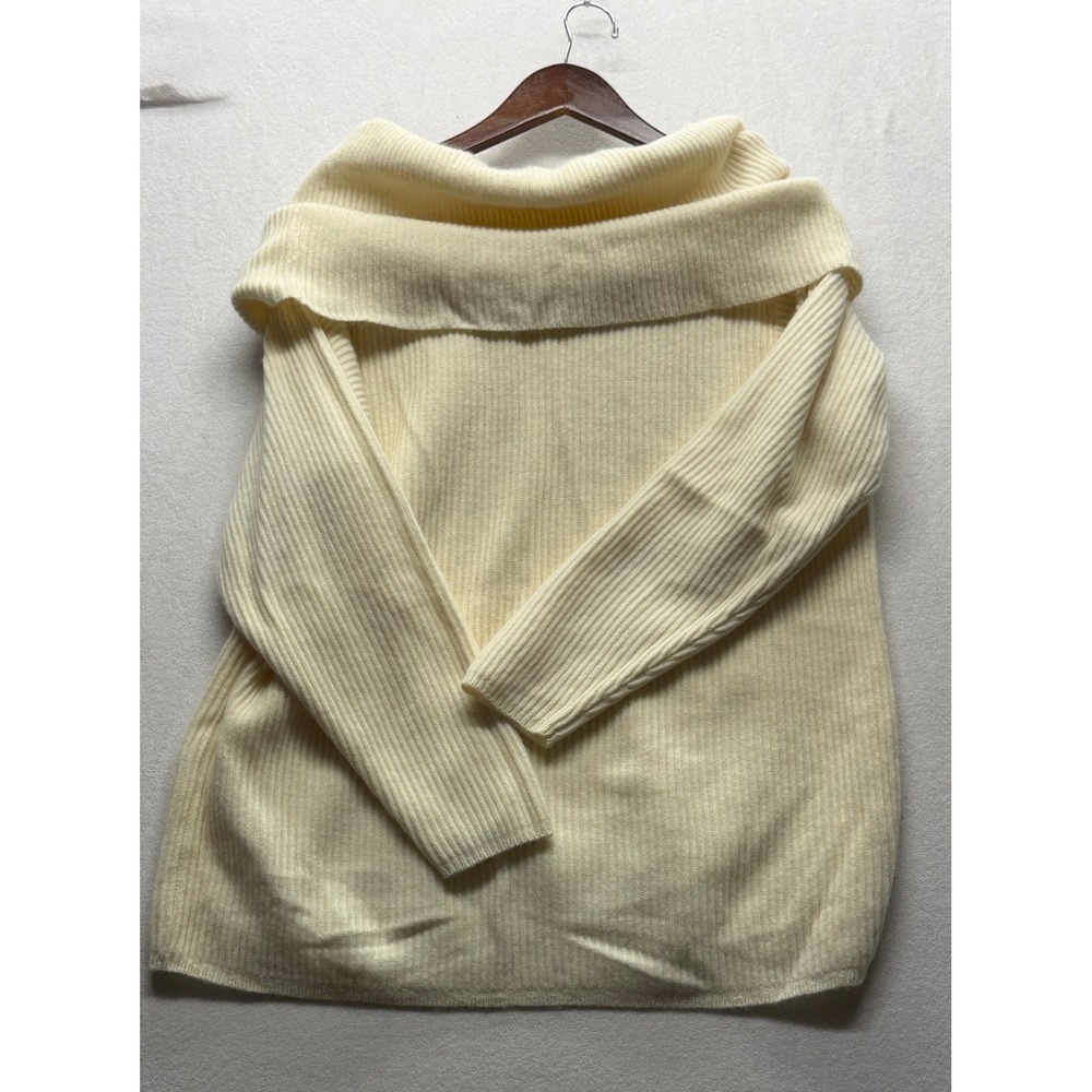 Outlander Studio Lambswool Angora Off Shoulder Sweater Soft Grunge Romantic